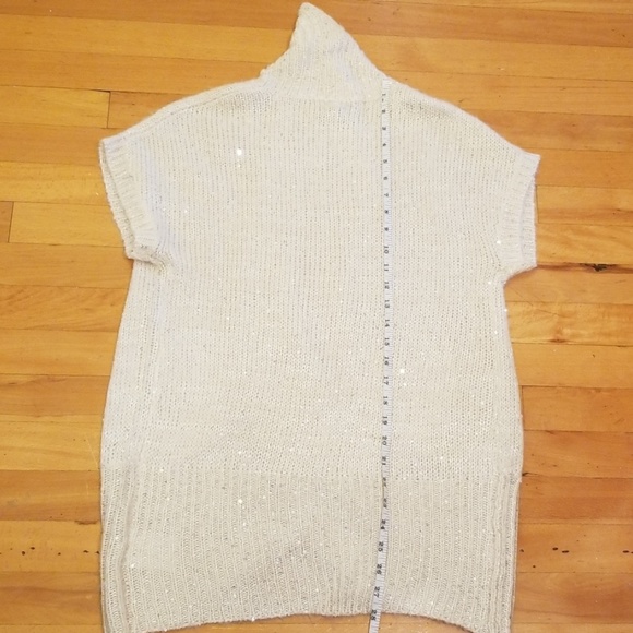 NWOT Guess white sequined cardigan size XS-S - Picture 7 of 8
